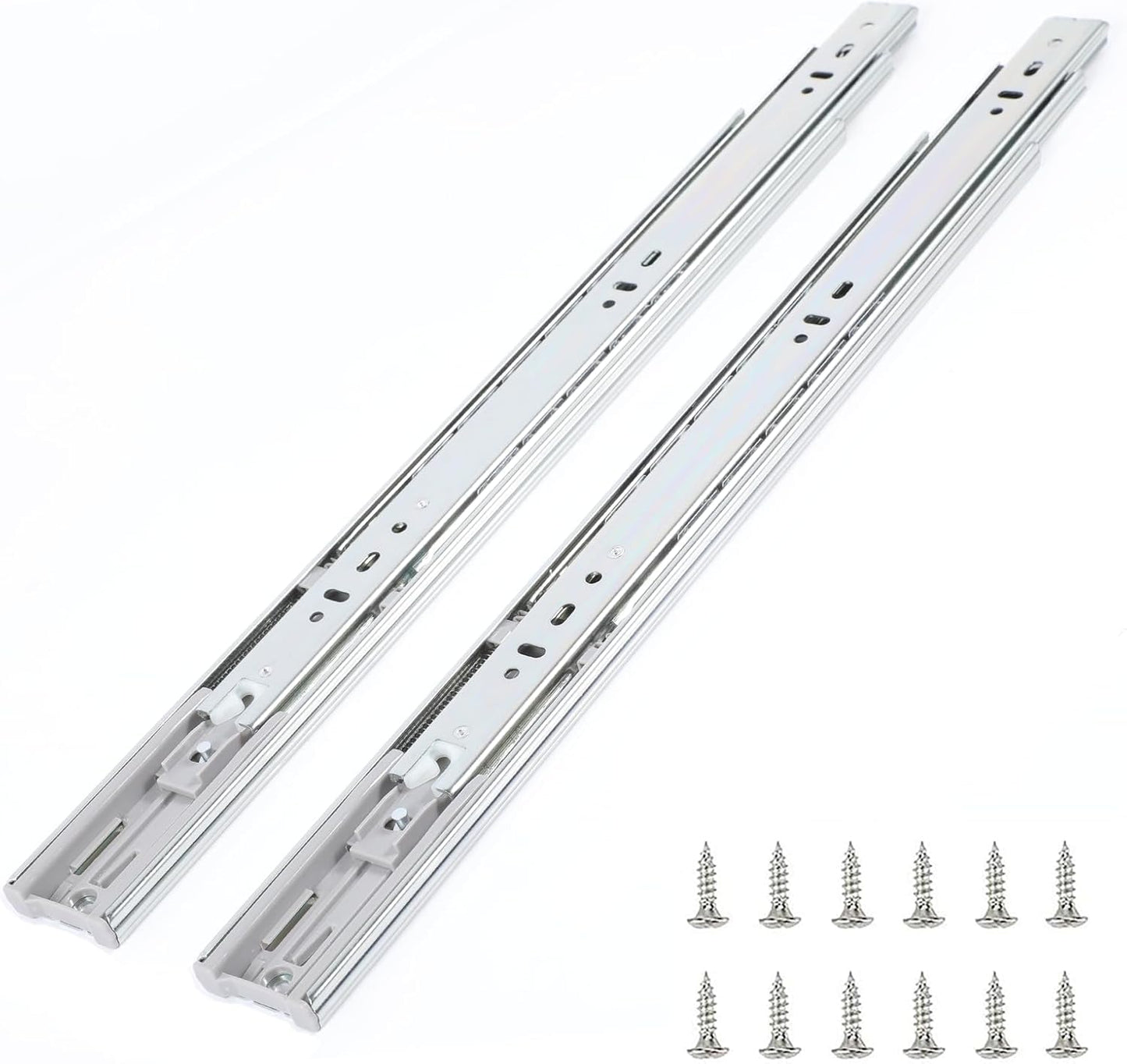 VAPSINT 10 Pairs 20 Inch Soft Close Drawer Slides Ball Bearing Full Extension Side Mount Drawer Rails, Kitchen Cabinet Rail 100lb Capacity