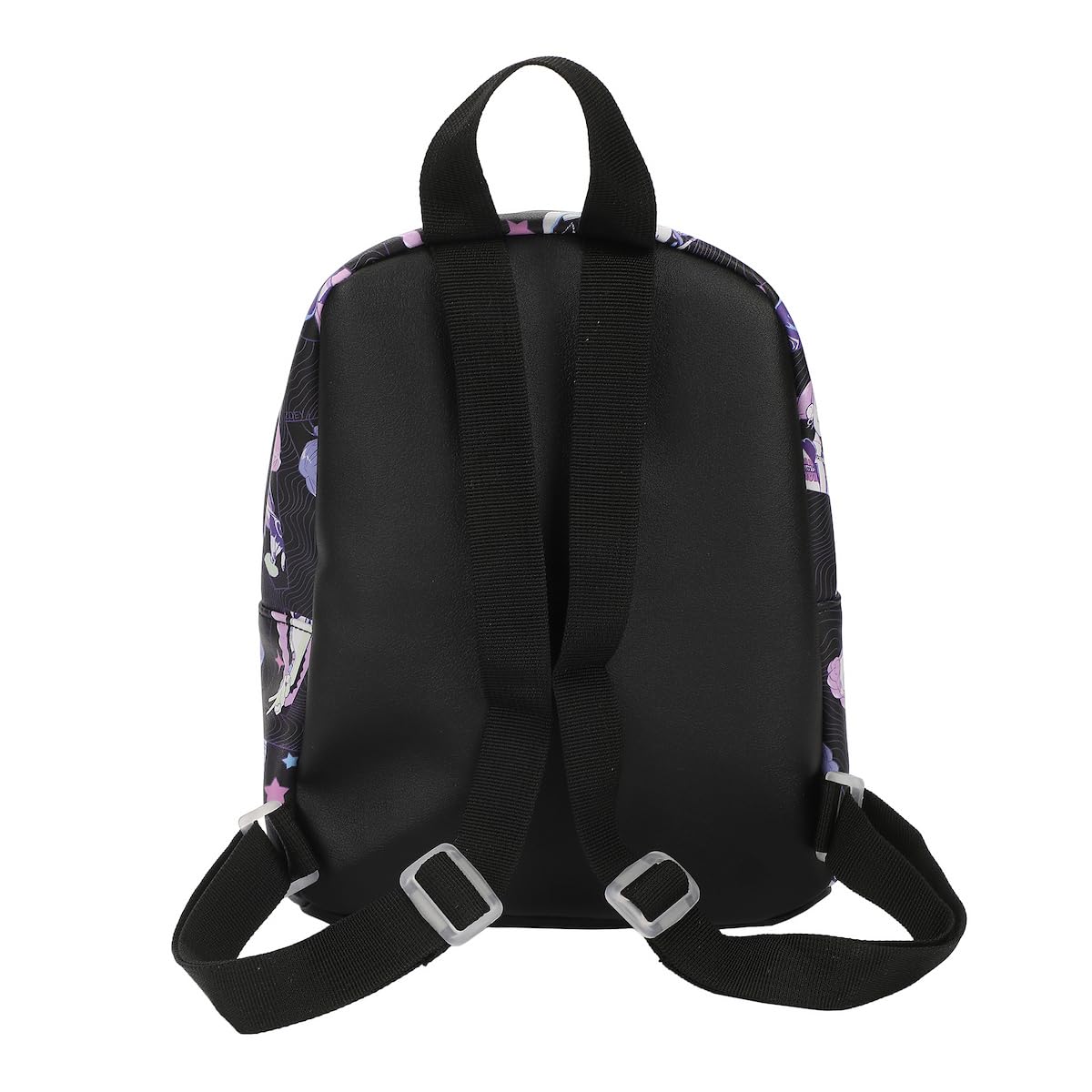 Bioworld KPop Demon Hunters Huntrix AOP Adult Black 11.5" Mini Backpack