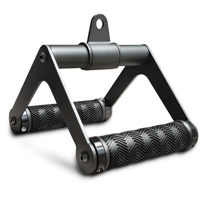 Berufexp Double D Handle 360 Rotataing Cable Row Attachment for Cable Machine, Soft Rubber Cable Machine Attachment Hanlde LAT Pulldown Attachments, Close Grip LAT Pull Down Handle