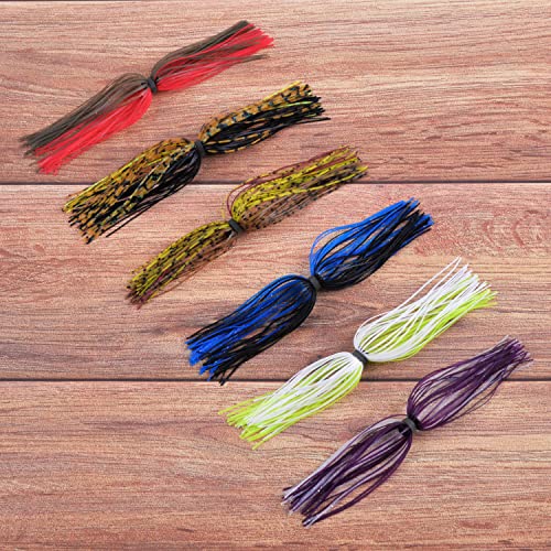 Silicone Jig Skirts Fishing Lures 50 Strands Bass Jigs Spinnerbait