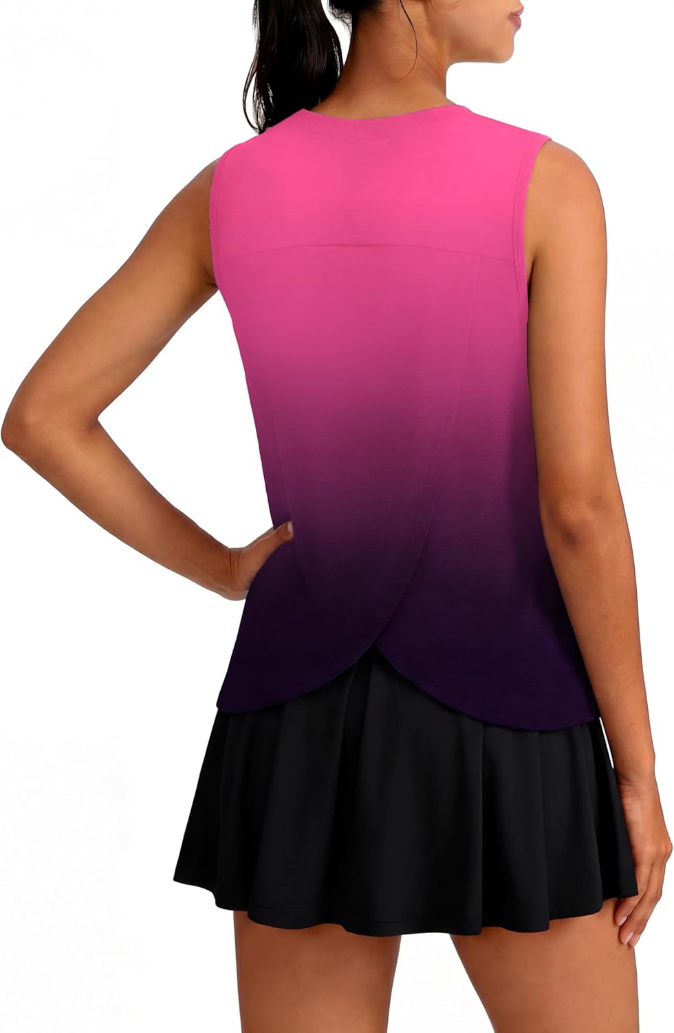 Skiennix Women's Loose Fit Sleeveless Yoga Tank Top - Comfortable Athletic Gym Shirt
