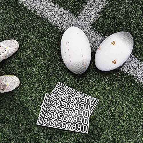 110 PCS Waterproof Helmet Number Stickers for Sports - 1.5 Inch