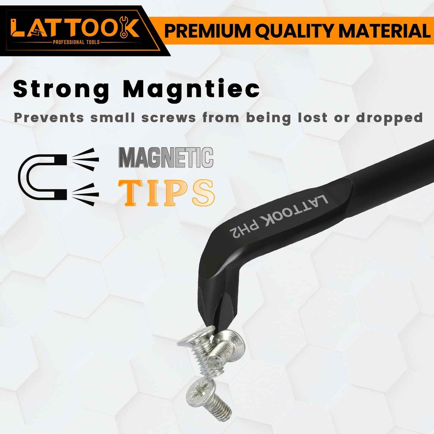 LATTOOK Right Angle Offset Screwdriver Set, 5PCS 90 Degree Z-Type & L-Type Double End Low Profile With Phillips and Slotted for Tight Narrow Space