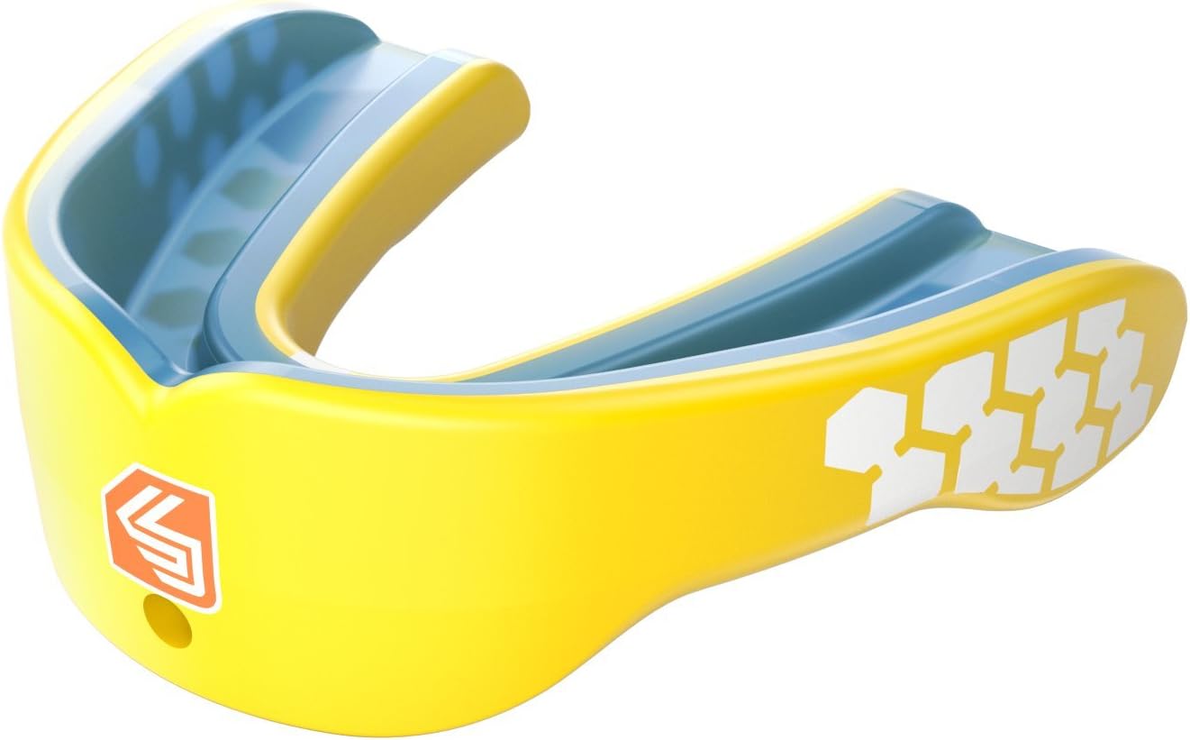 Shock Doctor Gel Max Mouthguard - Convertible Strap or Strapless Design for Football, Basketball, MMA & More