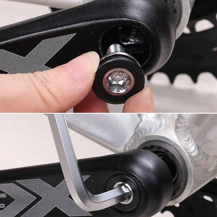 8mm Hex Crank Arm Fixing Bolts for Mountain and Road Bikes - 2 Pack