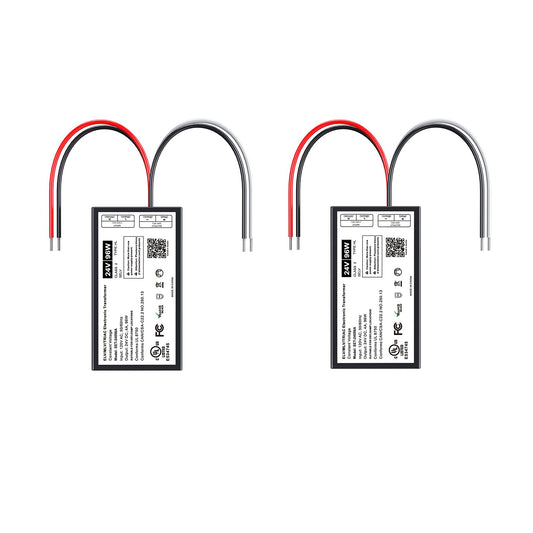 (2 Pieces) 96W 24V Dimmable LED Driver, Triac ELV/MLV LED Transformer Compatible with Lutron&Leviton Switches, Dimmable Power Supply 96W 24V for Light Smooth Flicker Free Dimming