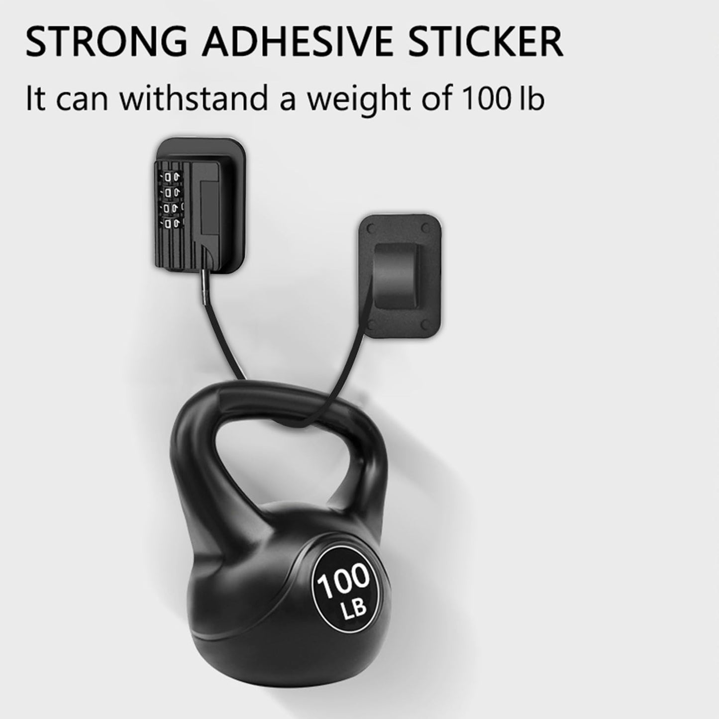 KIZZHISI Fridge Lock (2 Pack), Heavy Duty Combination Refrigerator Lock, for Fridge, Cabinets, Window and Child Locks for Cabinets and Drawers, Strong Non-Marking Adhesive No Drilling (Black)