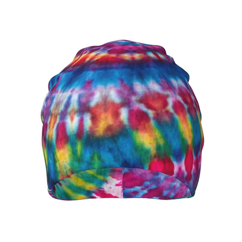 Athjunss Tie Dye Beanie Hat Chemo Headwear Slouchy Skull Sleep Cap for Women Men Winter Running