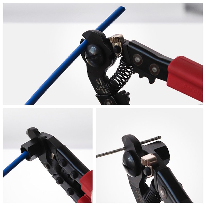 ACCUFINE 5 in 1 Bike Cable Cutter and Crimper Bike Cable Housing Cutter and Crimper with End Caps Colored