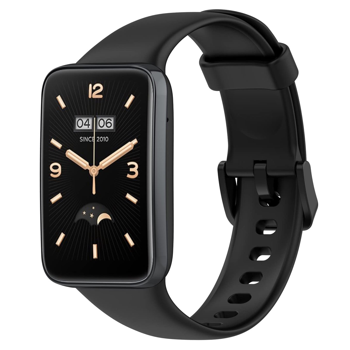 MOTONG Compatible with Xiaomi MI Band 7 Pro Replacement Band - Silicone Replacement Wrist Band Strap Compatible with Xiaomi MI Band 7 Pro(Silicone Black)