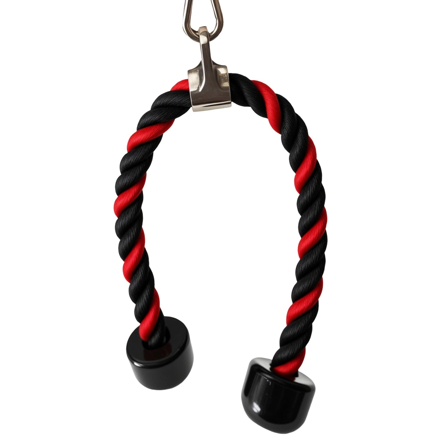 qibylift Deluxe Tricep Rope Pull Down - 27 Inch/14 Inch Rope Length, Easy to Grip & Non Slip Cable Attachment (RedMix)