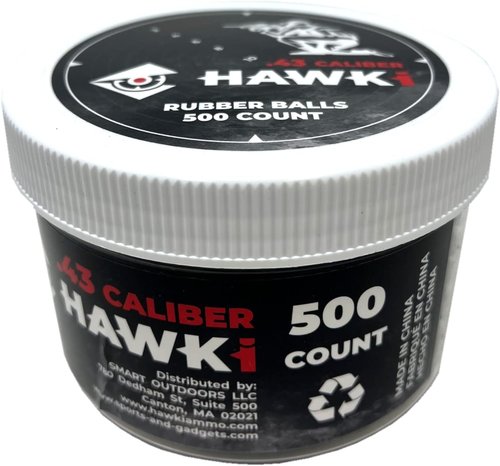 Hawki Rubber Balls - Reusable .50/.43 Cal Soft Training Balls for Paintball Guns | Less Lethal
