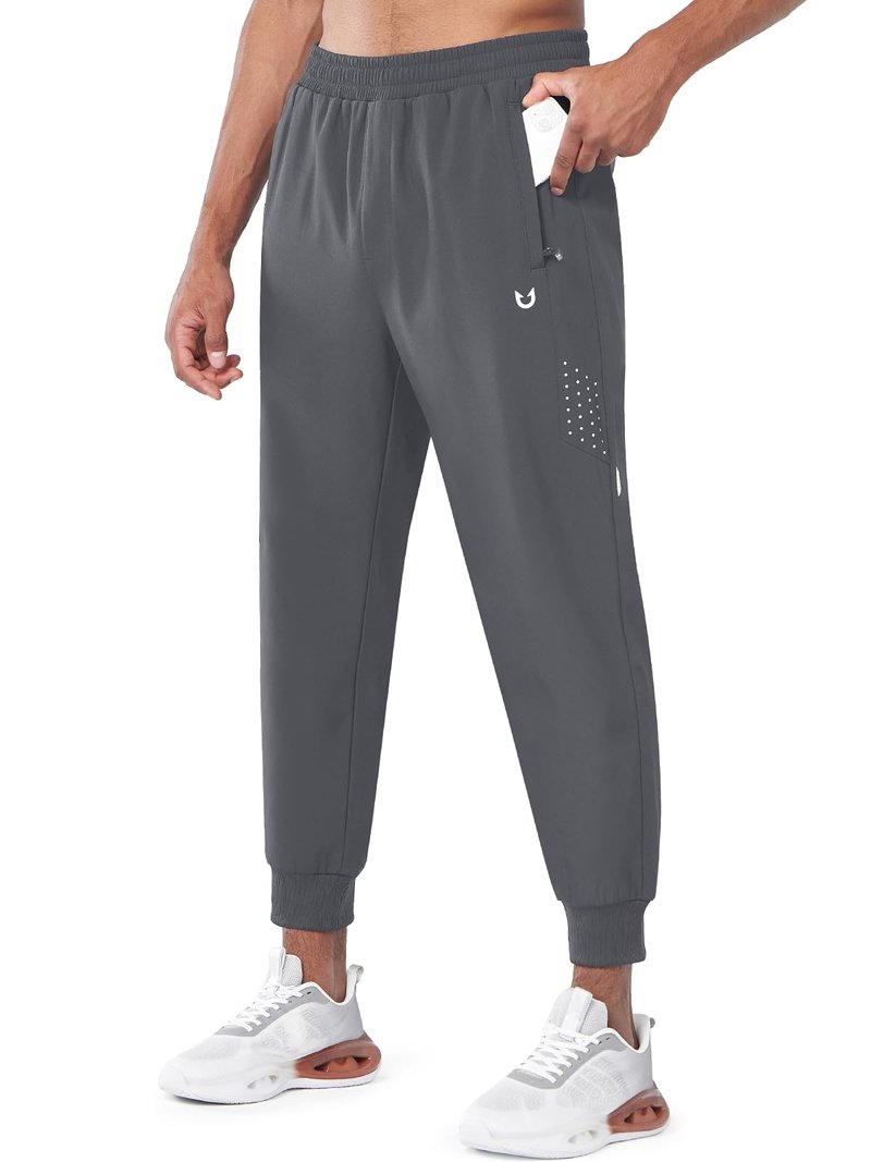 NORTHYARD Men's Fleece Lined Pants Winter Warm Sweatpants Thicken Windproof Pants Track Athletic Running Joggers Workout Gym SMOKEGREY L