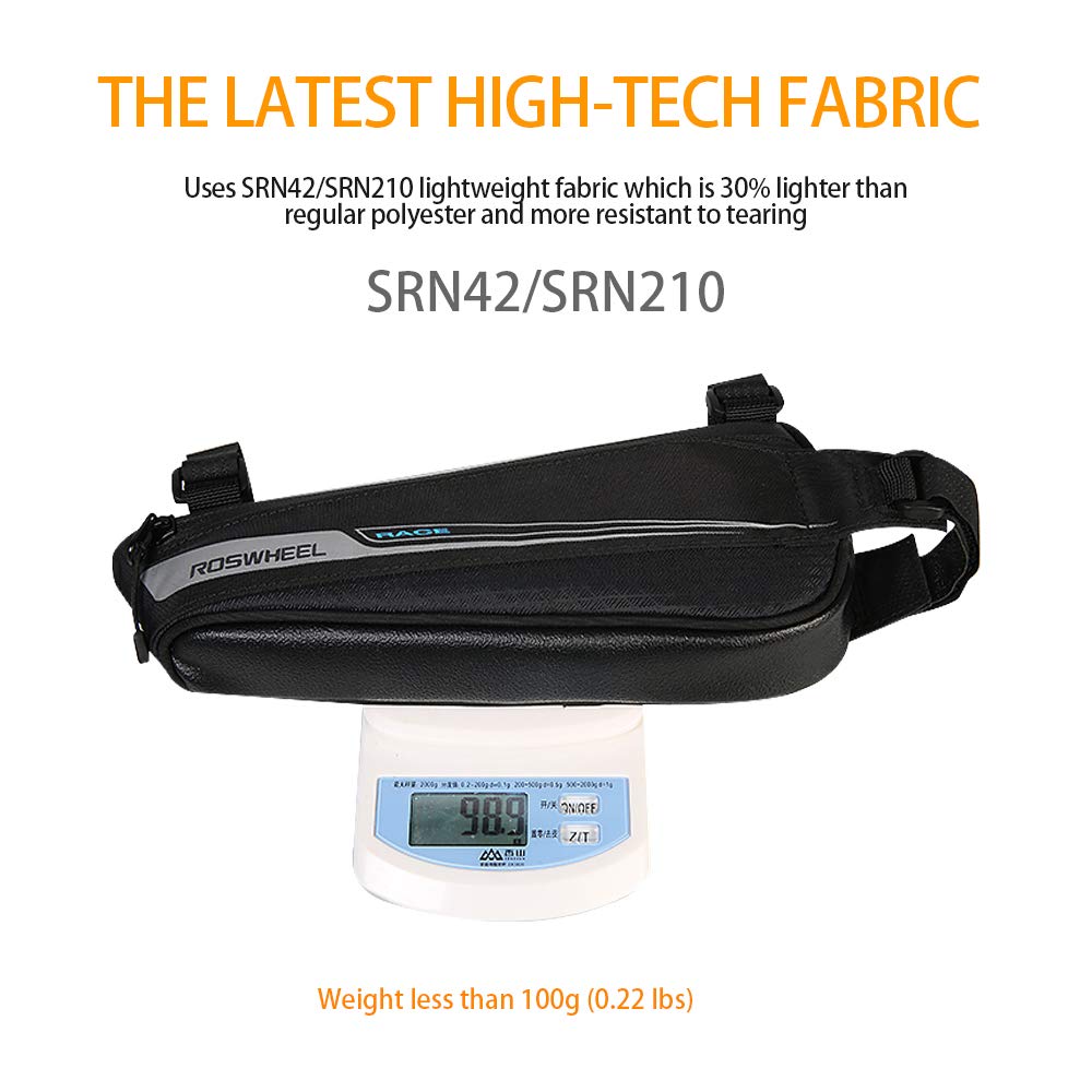 Roswheel Race Series 121444 Bike Frame Mounted Bag Bicycle Triangle Pouch Cycling Accessories Pack for Road Bike