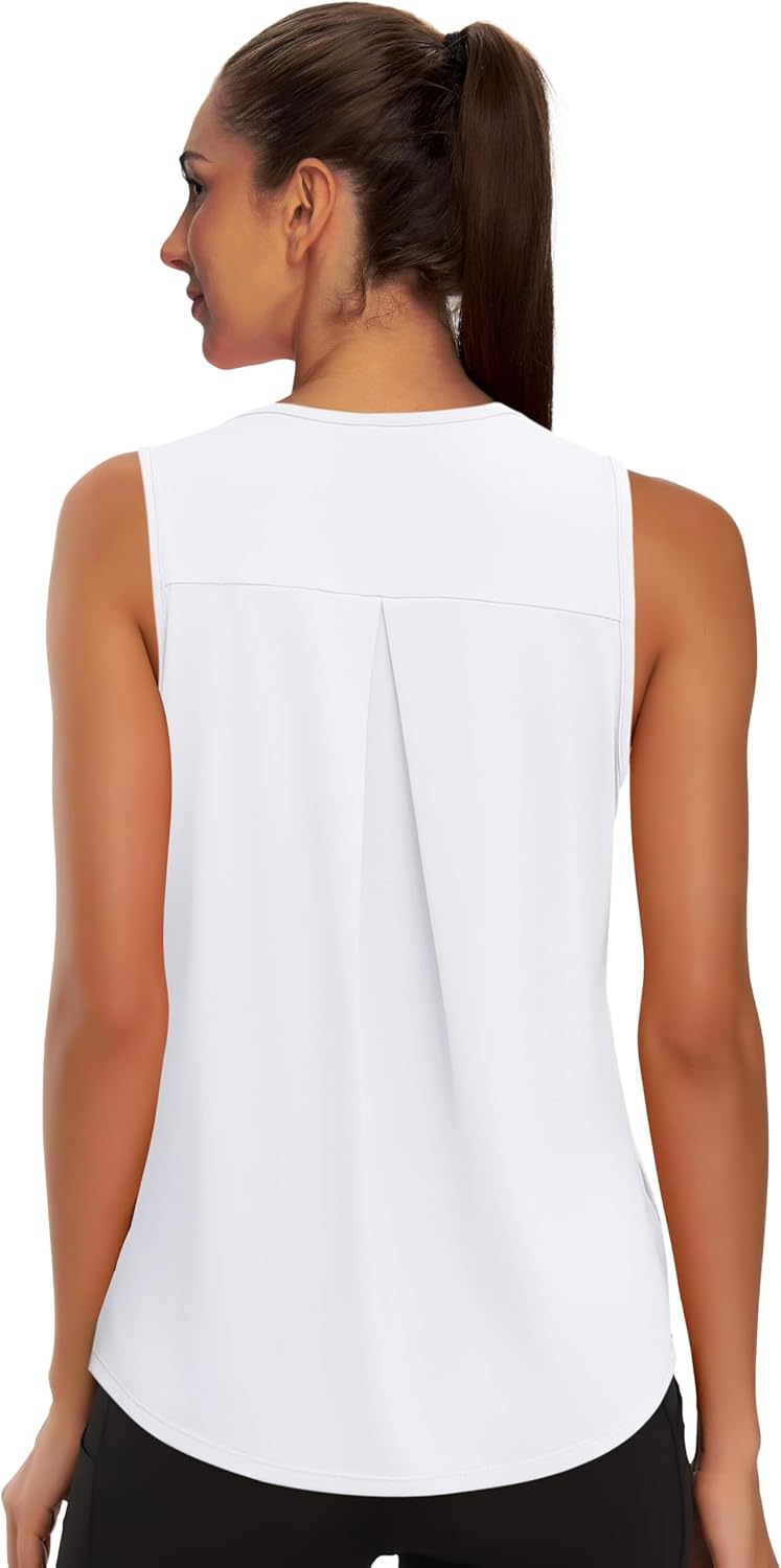 WIHOLL Athletic Tank Tops for Women - Lightweight Sleeveless Gym Shirts for Summer | Beach Ready