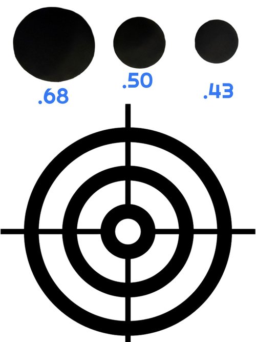 3Skull .43 Cal or .50 Cal or .68 Cal Rubber Balls New Reusable Training Rubber Balls for Paintball Guns (.50, 100), Black
