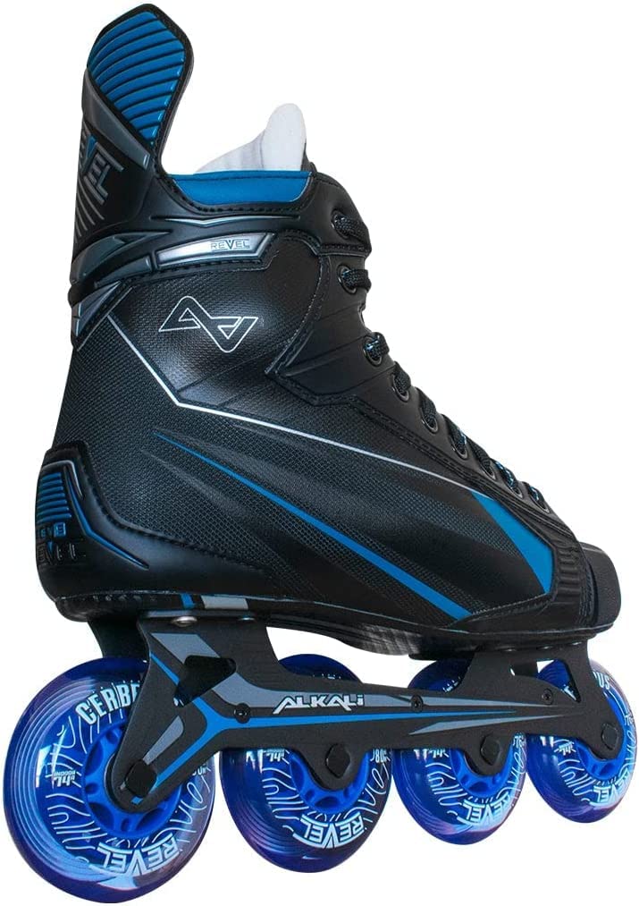 Alkali Revel Blue Indoor X-Soft 74A Roller Inline Hockey Wheels (76mm)