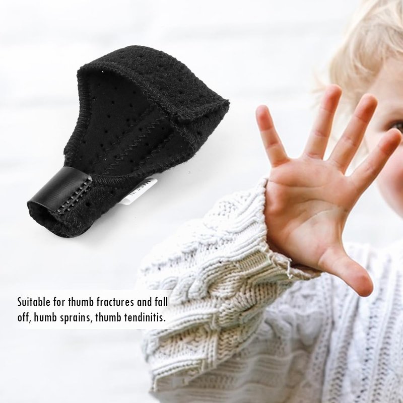 DOERDO DD Thumb Splint, Adjustable Thumb Stabilizer Thumb Spica Splint, Thumb Stabiliser Support for Kids, Left and Right Hand Universal, S