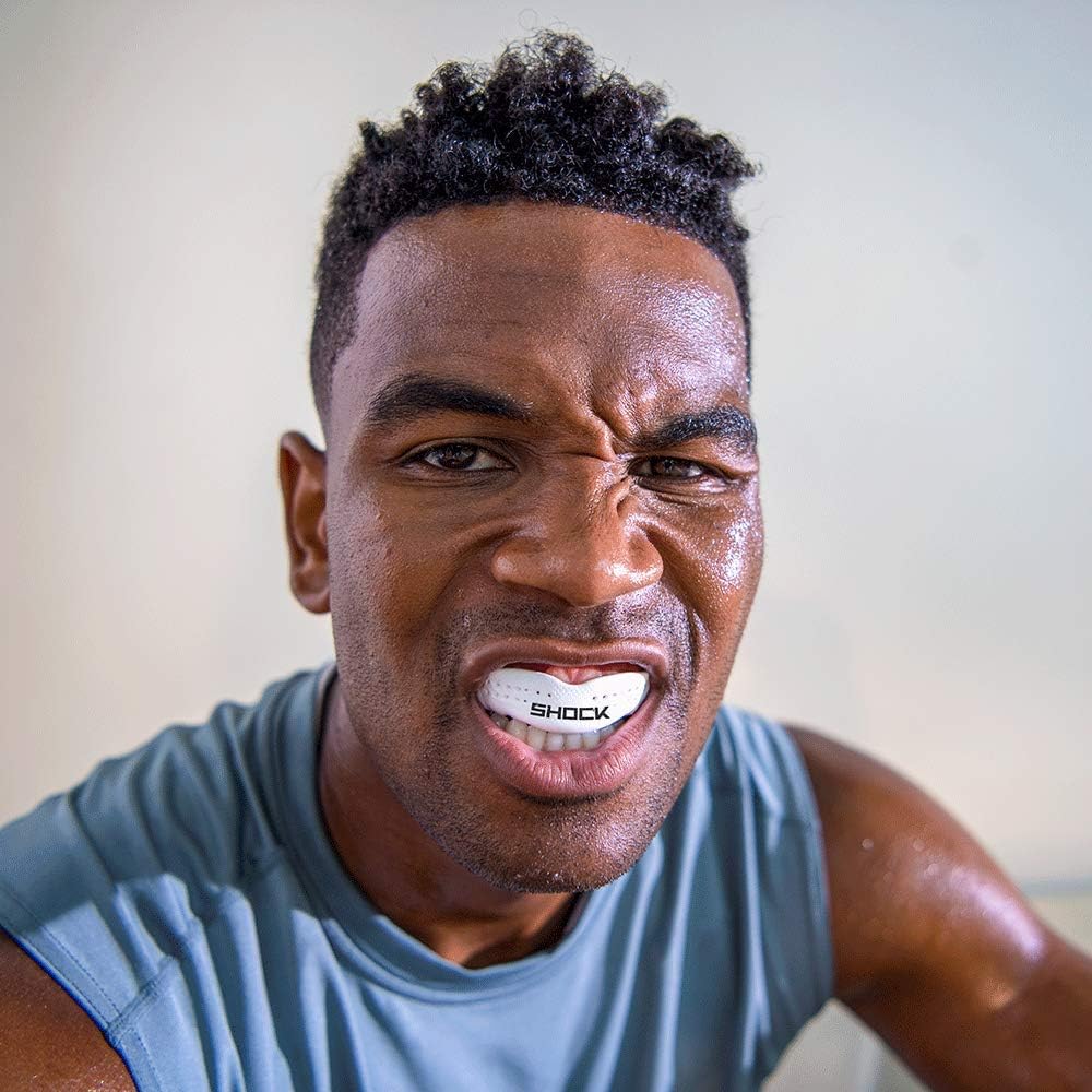 Shock Doctor Basketball Mouthguard - Strapless Clear Design for Ultimate Comfort & Protection