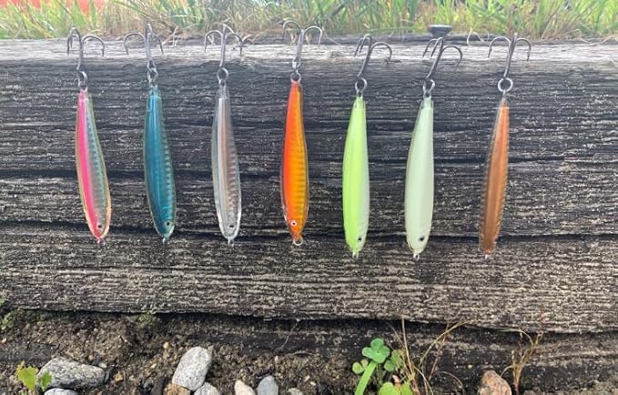 Bay State Tackle Silver Epoxy Resin Fishing Jig 1oz for Striped Bass & Tuna