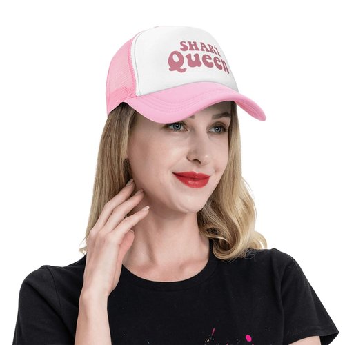 Shart Queen Funny Trucker Hats for Women Crazy Hats for Adults Pink Dirty Inappropriate Trucker Hats Cute Bachelorette Hats