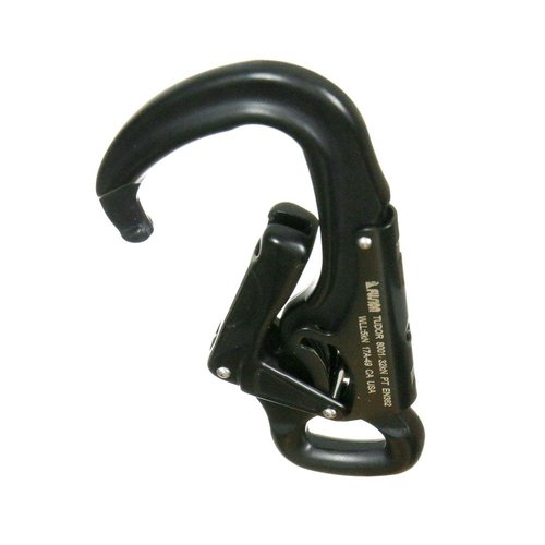 Fusion Climb Tudor Lightweight Aluminum Double Locking Captive Eye Snap Hook Carabiner 32kN Black (FP-8001-BLK)