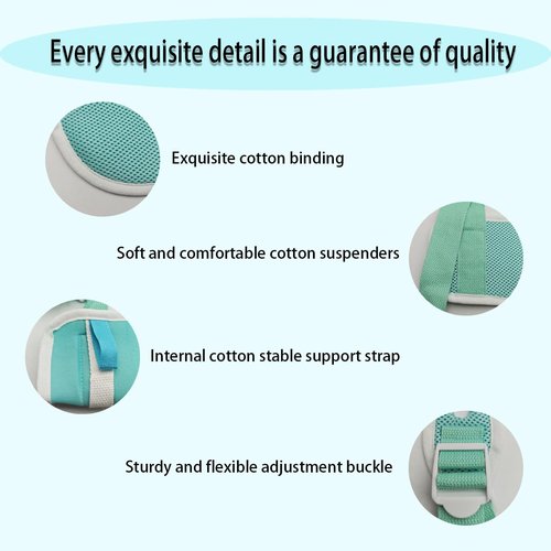 GZFQJJ Adjustable Kid's Arm Sling Suitable for shoulder injuries and post-operative rehabilitation Adjustable comfortable shoulder support Fits either arm (Blue, Small)