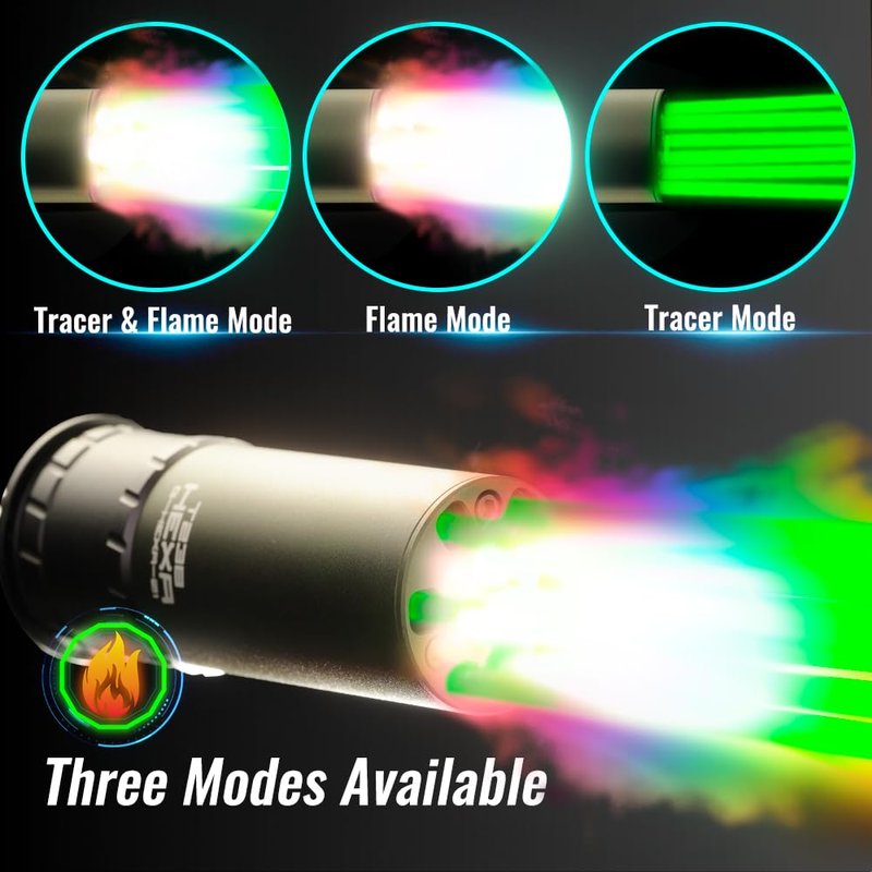 T238-HEXA Airsoft Tracer Unit 40MM Grenade Powered by Green Gas