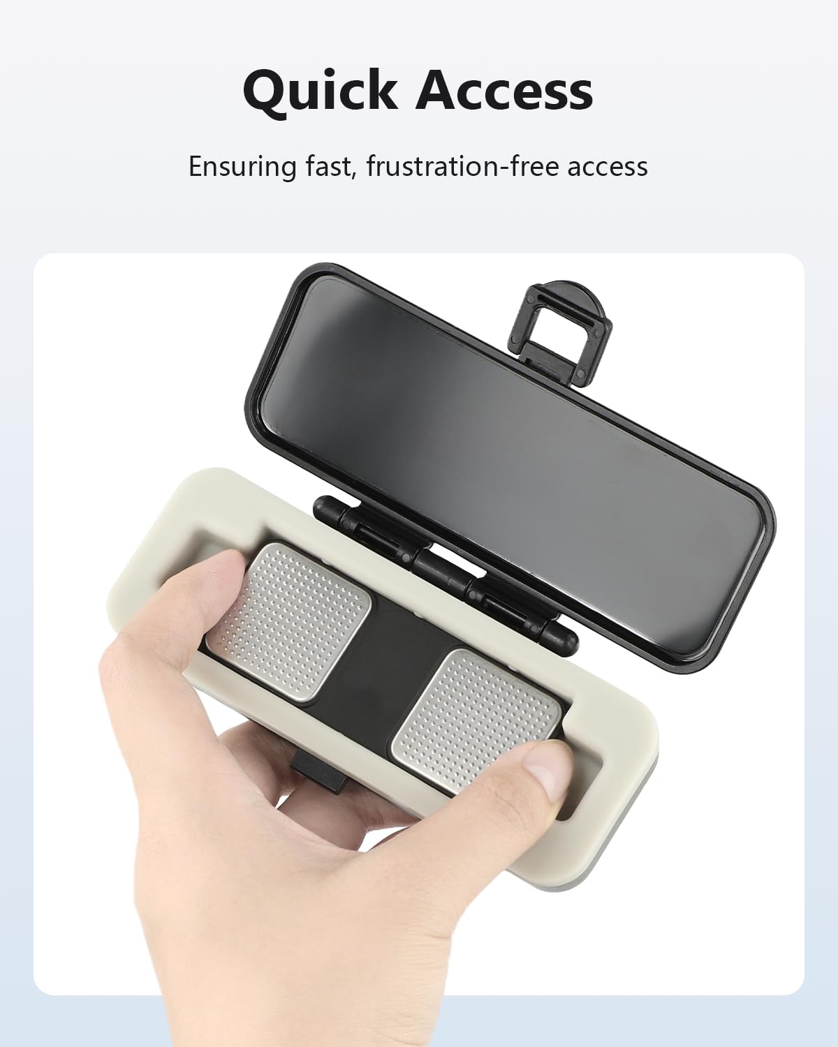SavvyBloom Kardia Mobile Case Only for KardiaMobile 6L EKG Heart Monitor, KardiaMobile 6L Case with Silicone Pad for Travel and Portable, Protect Kardia (CASE ONLY)