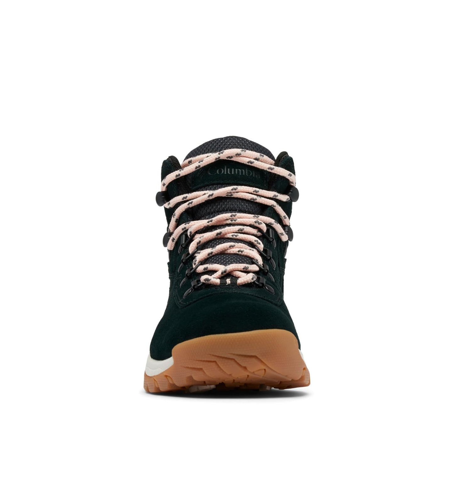 Columbia womens Newton Ridge Plus Waterproof Hiking Boot, Black/Poppy Red, 7 Wide US