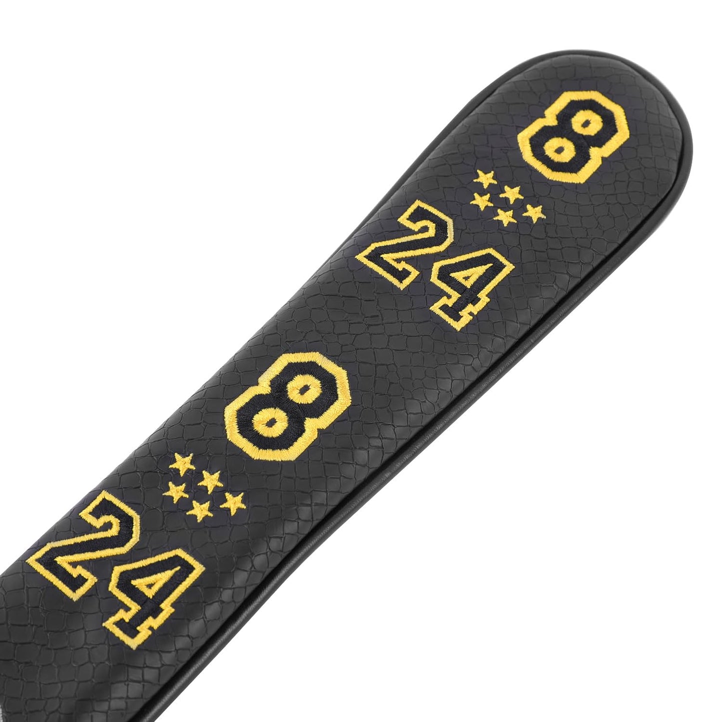 SHABIER PU Leather Waterproof Golf Alignment Stick Cover Club Protector Holds Sticks (Yellow No.824)