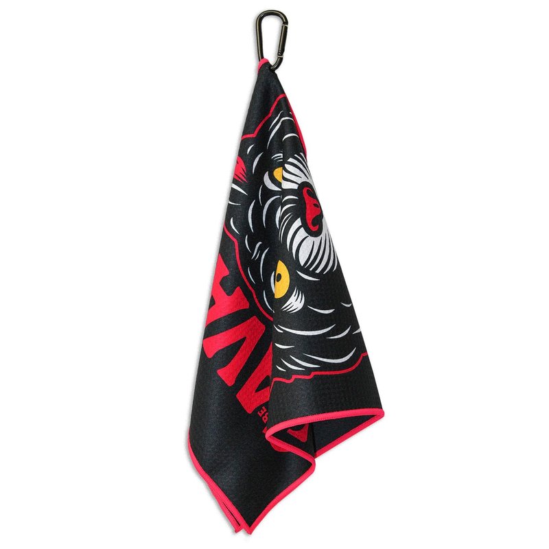 RokFit Gym & Golf Towel – Multi-Use, Quick-Dry, Durable Utility Towel with Bold Graphic and Carabiner Clip (Tattoo Flash Pattern)