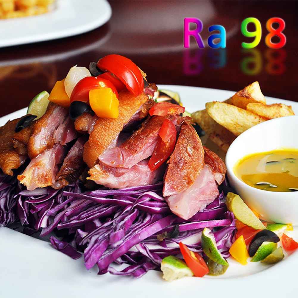 Full Spectrum Light Bulb, 5000K Natural Sunlight Bulb for Home, Dimmable LED Light Bulbs, 11W Equivalent 100W, A19 E26, Boosts Mood & Energy, 3 Pack