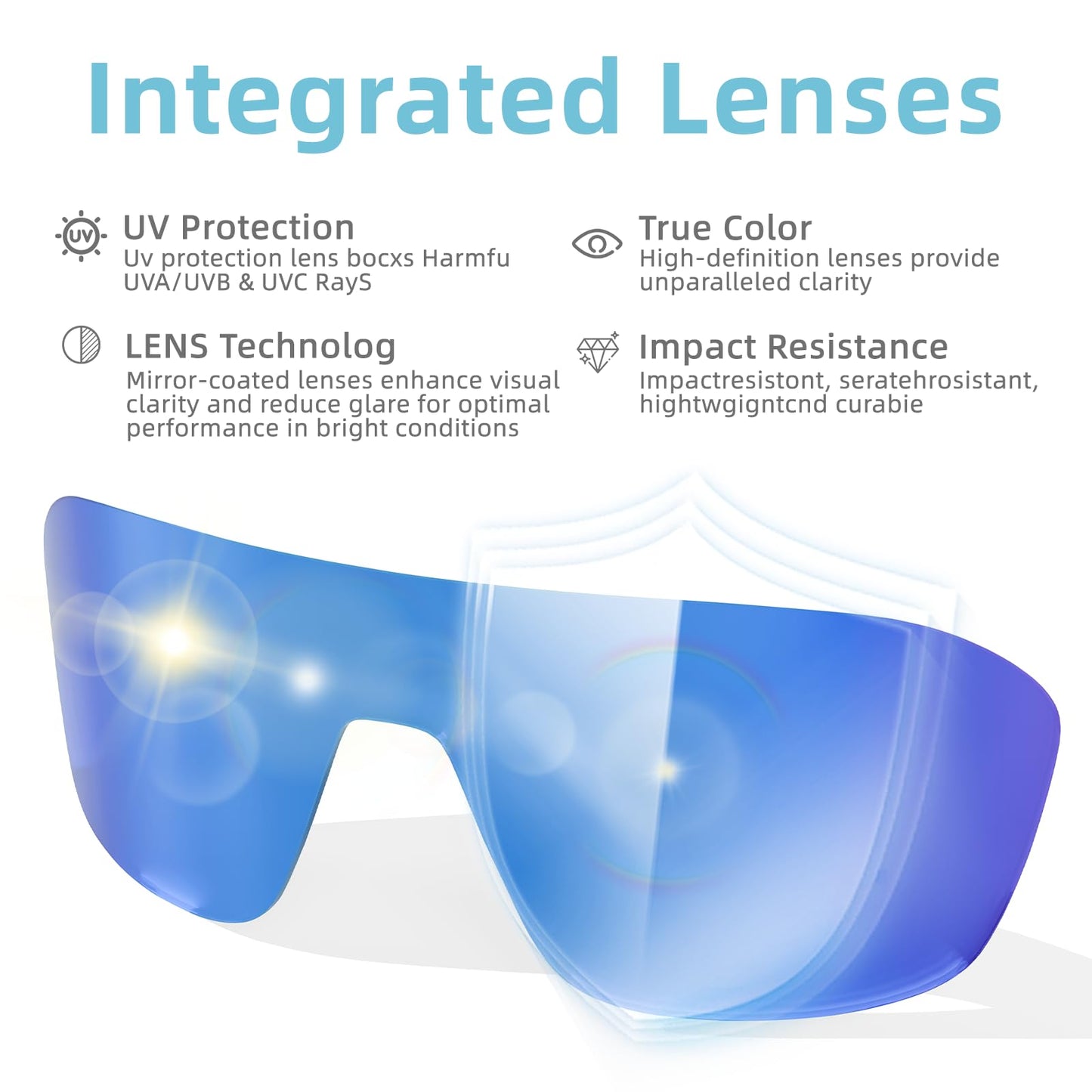 B.N.U.S Men's sports cycling sunglasses for women outdoor running fishing and boating (Polished Black/Brown Polarized, Plastic Lenses)