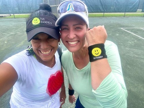 Hit Happy Tennis Wristbands (Pink)