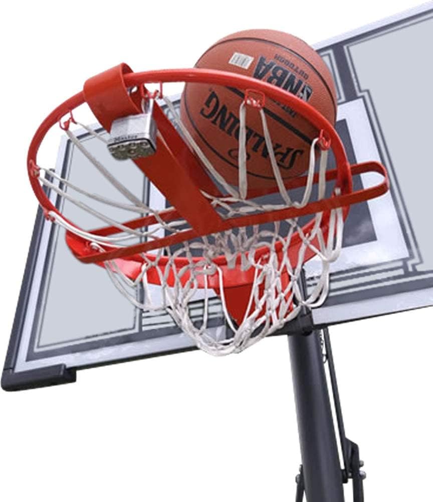 HoopBoot Single Rim Basketball Goal, Rim, Hoop Lock (Orange) Single Rim