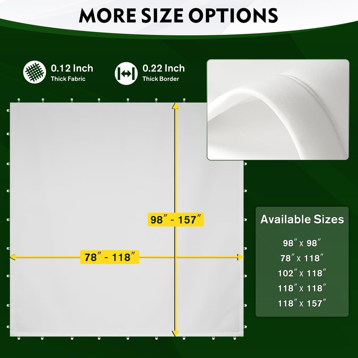 Golf Impact Screen with Upgraded Grommet Slings, 3D Air Mash Golf Simulator Impact Screen for Training, Professional Impact Screen Hitting Mat for Home, Indoor, Outdoor