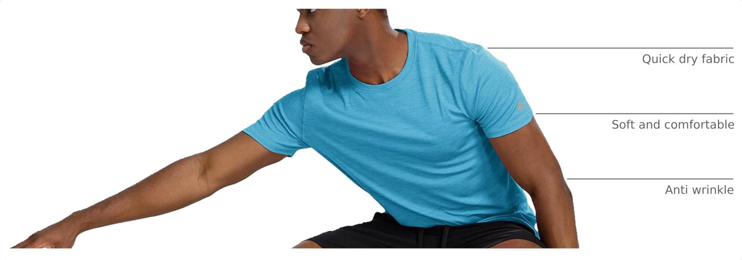 Zengjo Mens Athletic Shirts Quick Dry Moisture Wicking Gym Workout T-Shirt