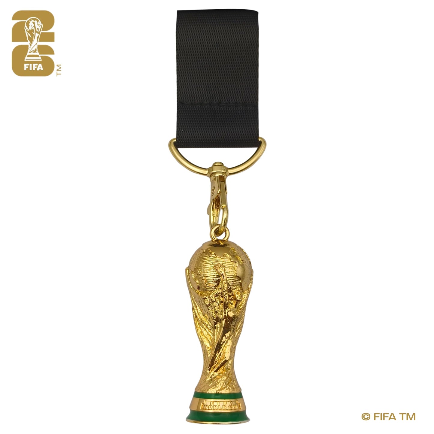 Official FIFA World Cup 2026 Edition - 21 Inch Nylon Lanyard with Trophy Replica – Durable Fan Gear – Great for Holding Your Work ID, Pin Collecting, Carrying Keys and More - The World Cup Is Here