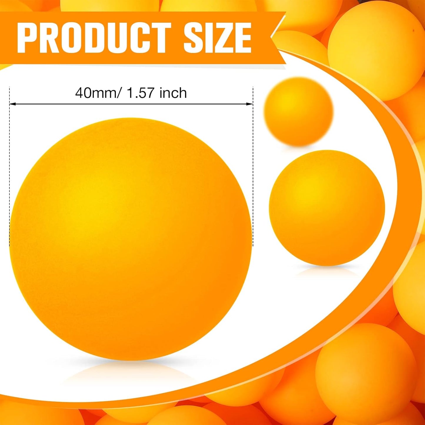Yunsailing Table Tennis Balls - 300 Pcs Washable 40mm for Games & Party Decorations - Yellow