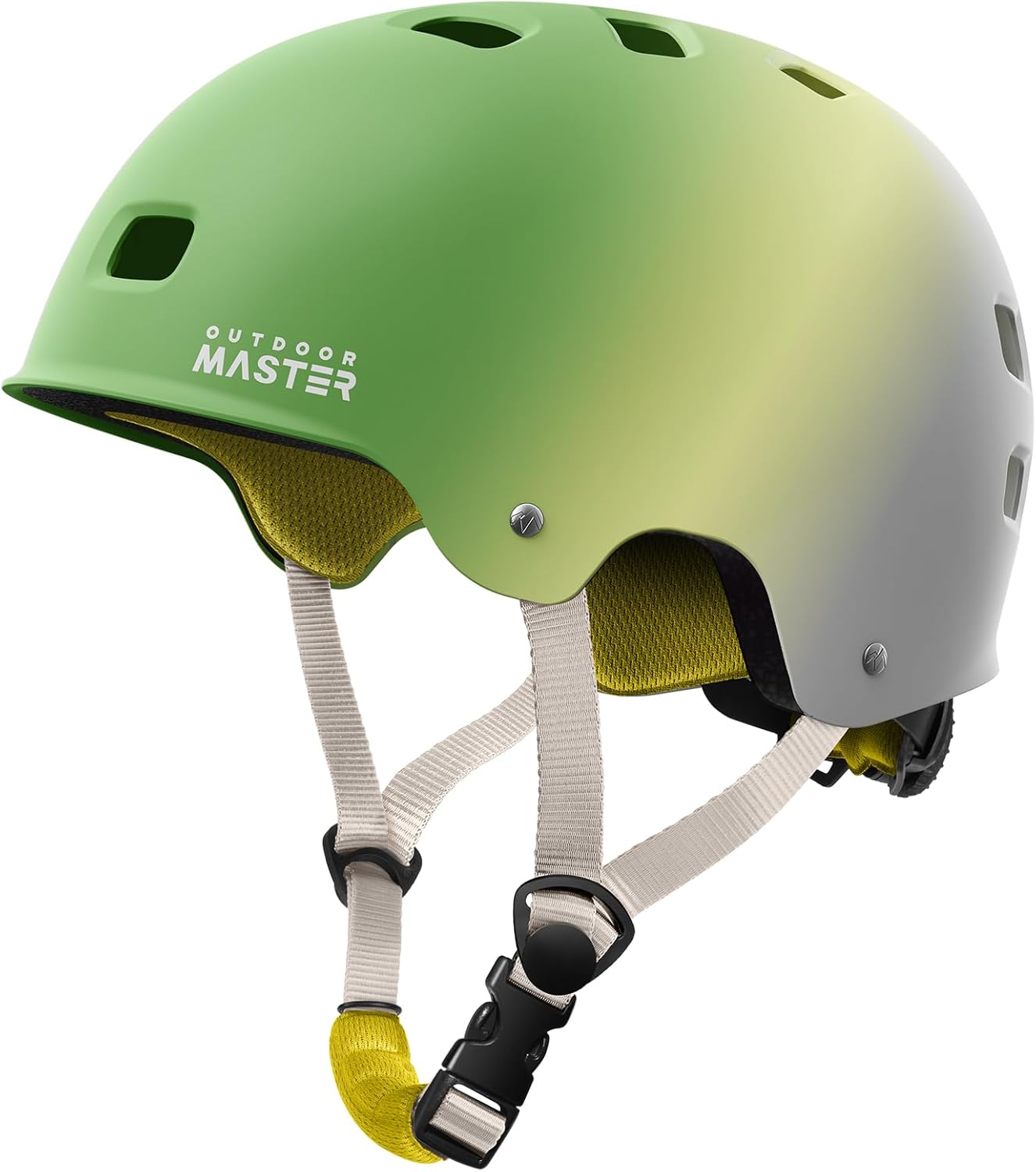 OutdoorMaster Skateboard Cycling Helmet - Multi-Sport Design with Removable Liners for All Ages