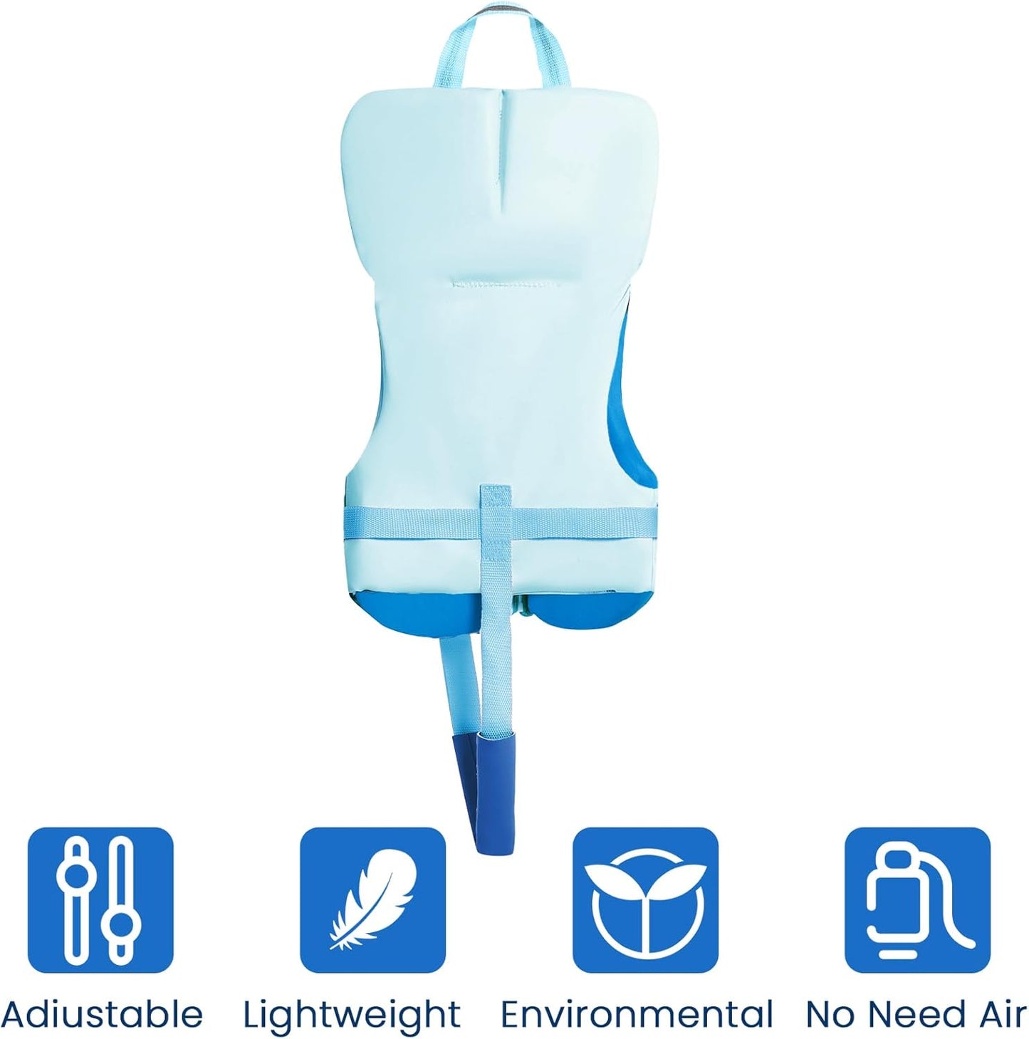 Owntop Toddler Swim Vest - Kids Float Jacket with Adjustable Safety Straps | For Ages 1-6, 20-50 lbs