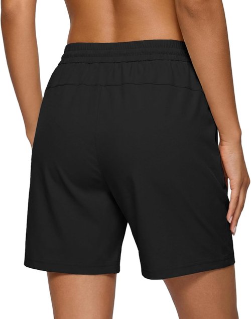 IWOLLENCE Women's Hiking Shorts - Lightweight, Quick-Dry Comfort | 7-Inch with 2 Zipper Pockets