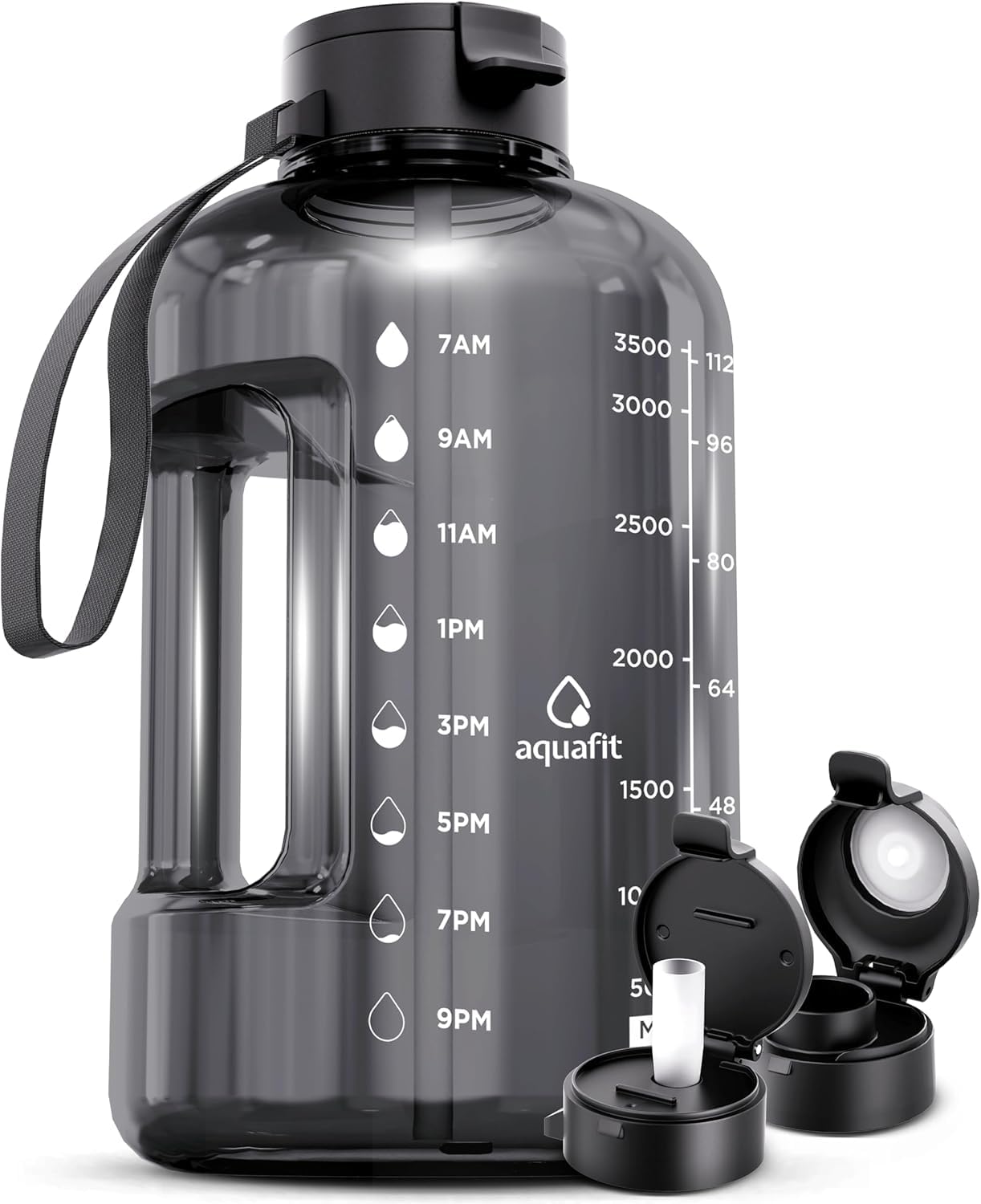 AQUAFIT 1 Gallon Water Bottle with Time Marker