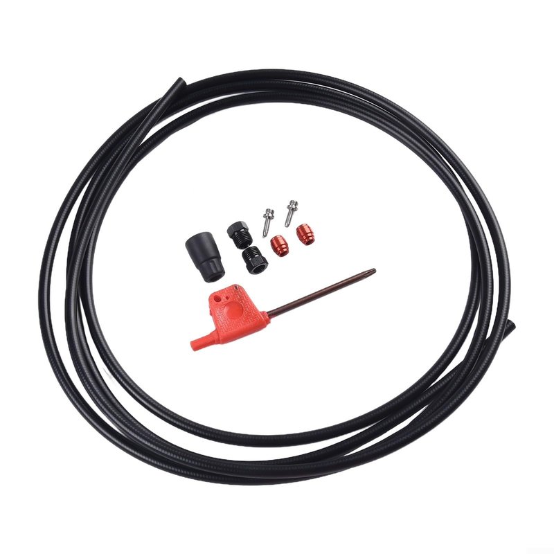2M Bikes Brake Hose Kit with Oil Needle & Olive Replacement Part Compatible with AXS AXS Bike Connector Set(Black)