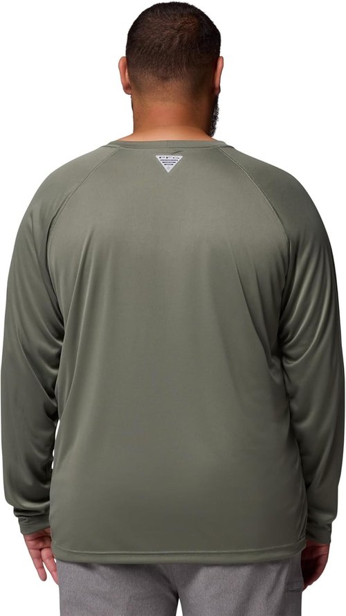 Columbia Men's PFG Terminal Tackle Long Sleeve Fishing Shirt - Quick-Dry, Lightweight, Blue