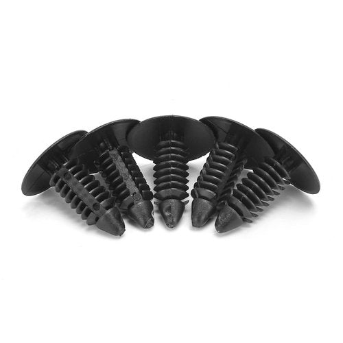 10L0L Universal Plastic Rivets for Yamaha EZGO Club Car Golf Cart, Auto Body Fastener Push Pin Screw Panel Fixings Clips Black, 120pcs with Tool