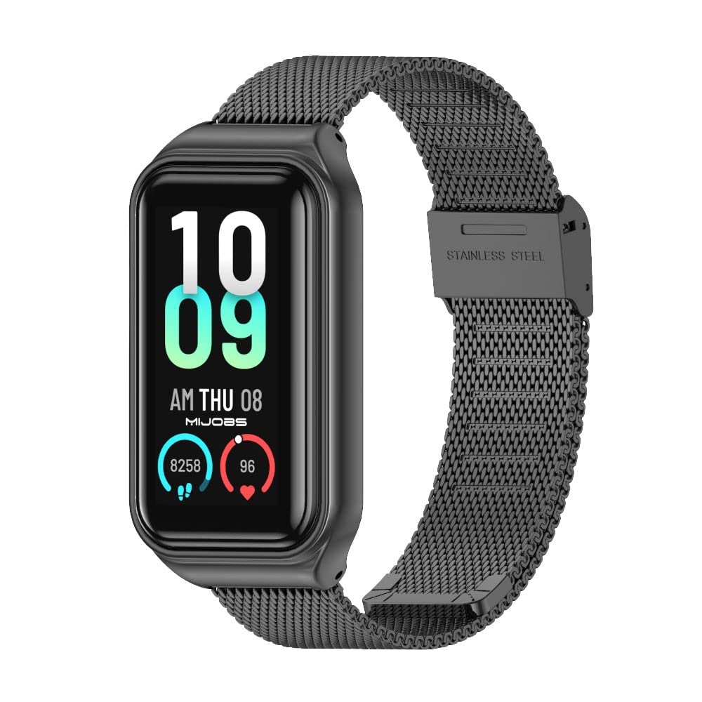 MIJOBS Metal Replacement Strap for Amazfit Band 7 - Compatible with Amazfit 7 Fitness Tracker