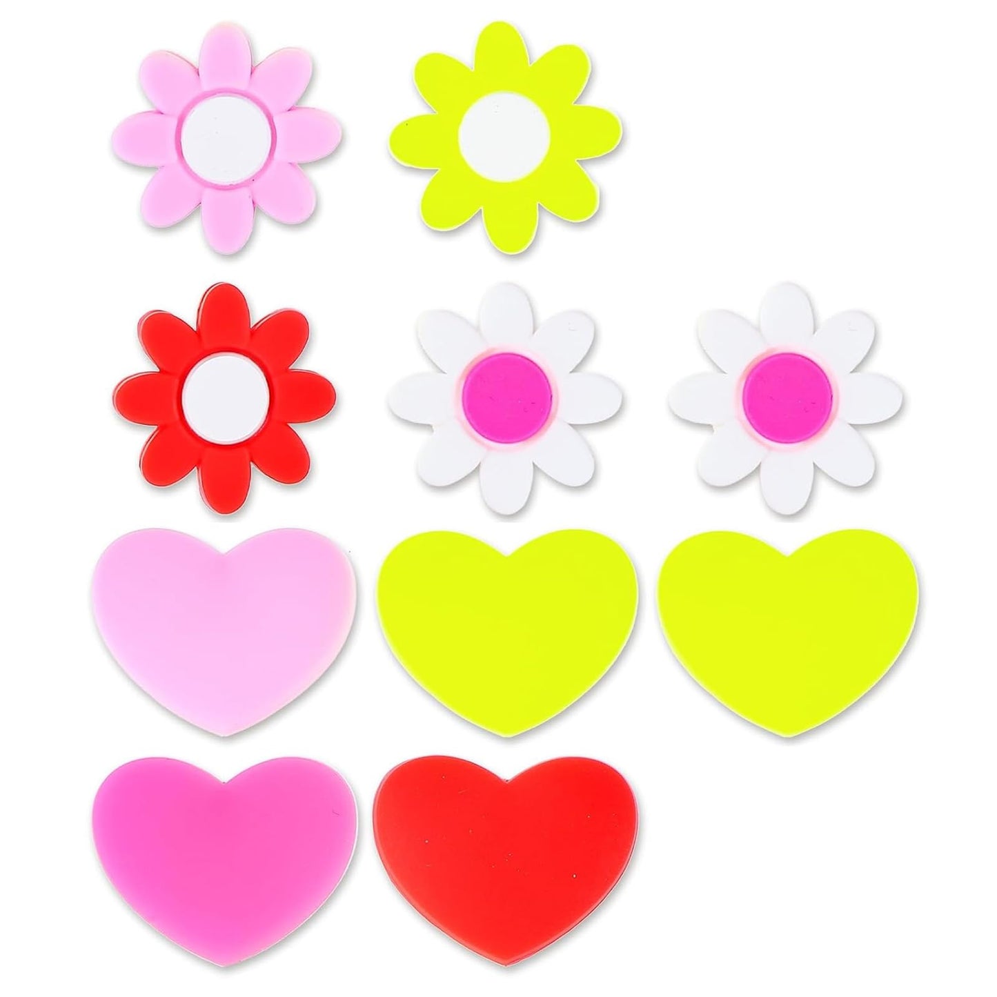 LINYUEARUI Tennis Dampener, Flower Shaped Shock Absorber for Vibration & Noise Reduction, 10-Pack Soft Silicone Vibration Dampeners for Better Feel and Control, Pro Tennis Gear Accessories