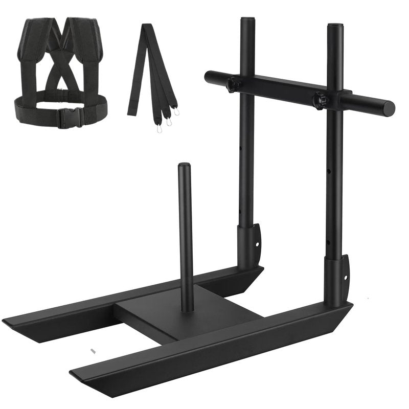 shikoyi Weight Sled for Training Adjustable Handle Push-Pull Workout Sled Fitness Sled for Athletic Exercise, Speed Improvement and Strength Training
